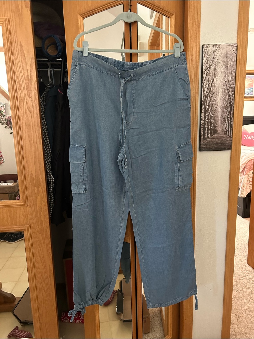 NWT Light Wash Denim pants XXL